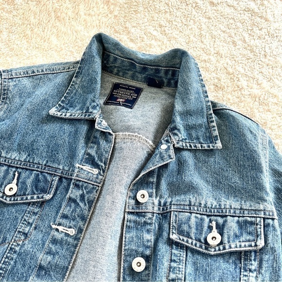 FADED GLORY Woman's Denim Medium Wash Button Down Jacket Size S - Picture 2 of 11
